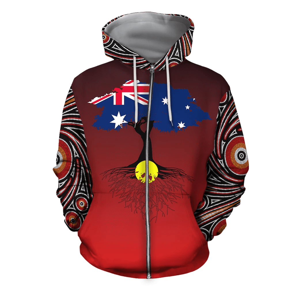 Australia Aboriginal 3D All Over Printed Hoodie Shirts JJ040402-Apparel-MP-Zipped Hoodie-S-Vibe Cosy™