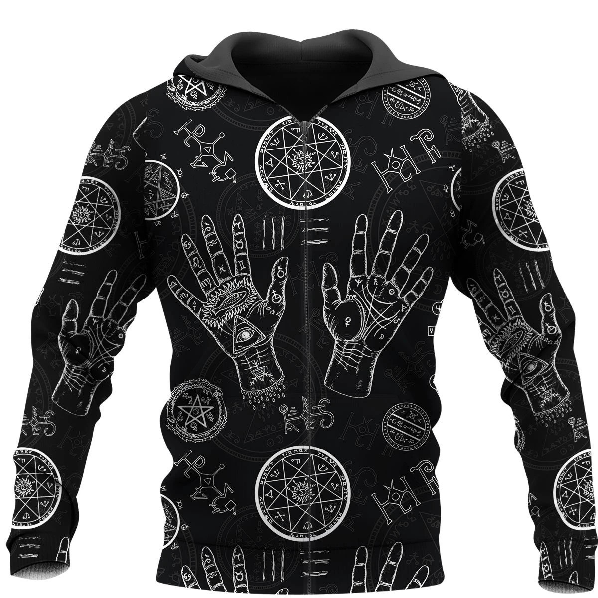 Palmistry 3D All Over Printed Shirts Hoodie MP22052001-Apparel-MP-Zipped Hoodie-S-Vibe Cosy™
