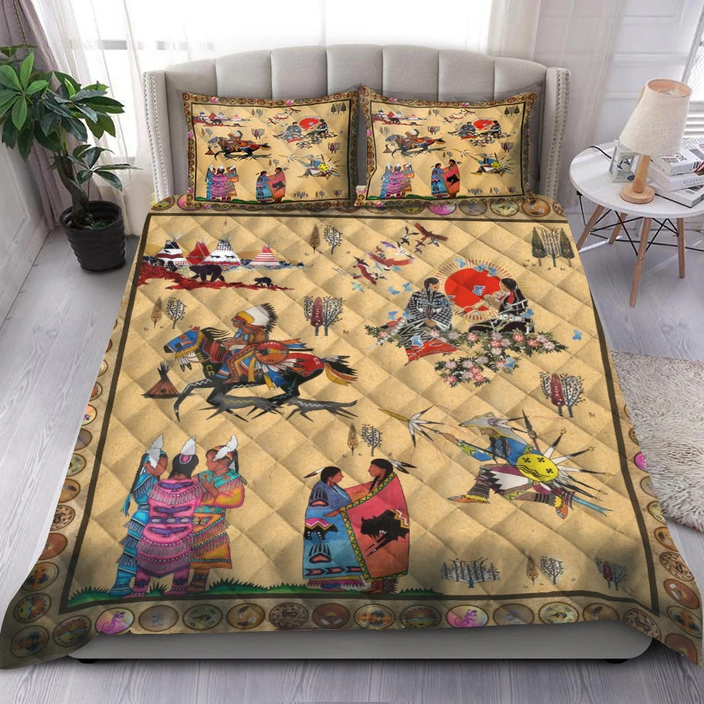 Native American Pattern Quilt Bedding Set MP264S1-Quilt-MP-Twin-Vibe Cosy™