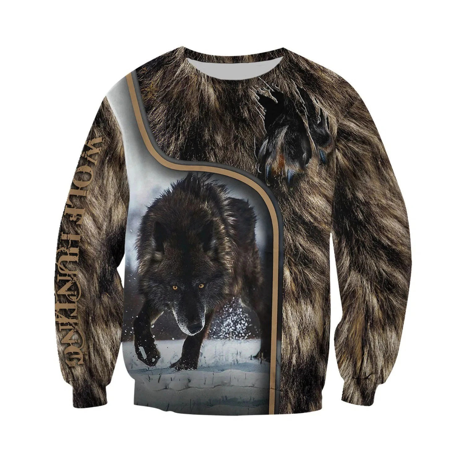 Wolf Hoodie T Shirt For Men and Women NM17042006-Apparel-NM-Sweatshirts-S-Vibe Cosy™