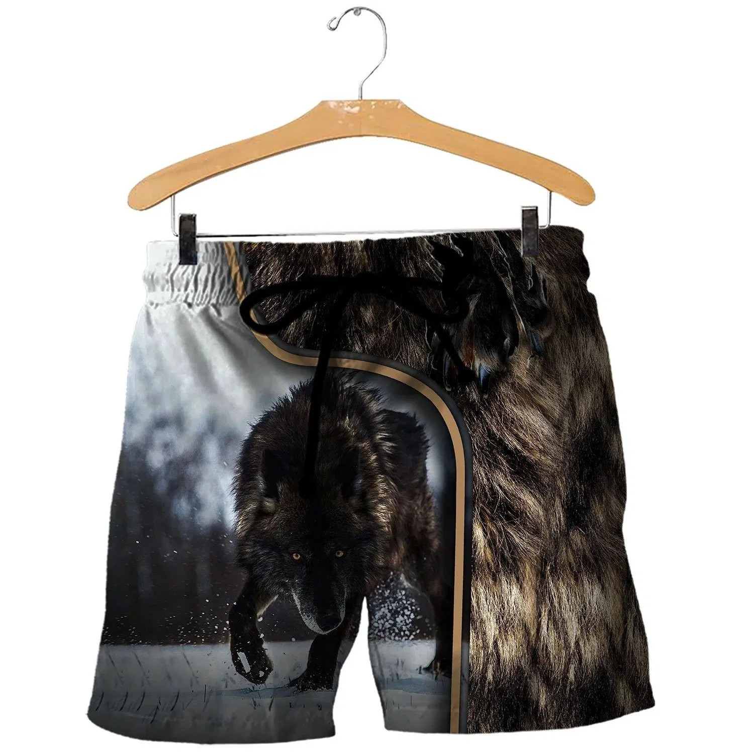 Wolf Hoodie T Shirt For Men and Women NM17042006-Apparel-NM-Shorts-S-Vibe Cosy™
