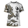 3D Tattoo and Dungeon Dragon Hoodie T Shirt For Men and Women NM050931-Apparel-NM-T-Shirt-S-Vibe Cosy™