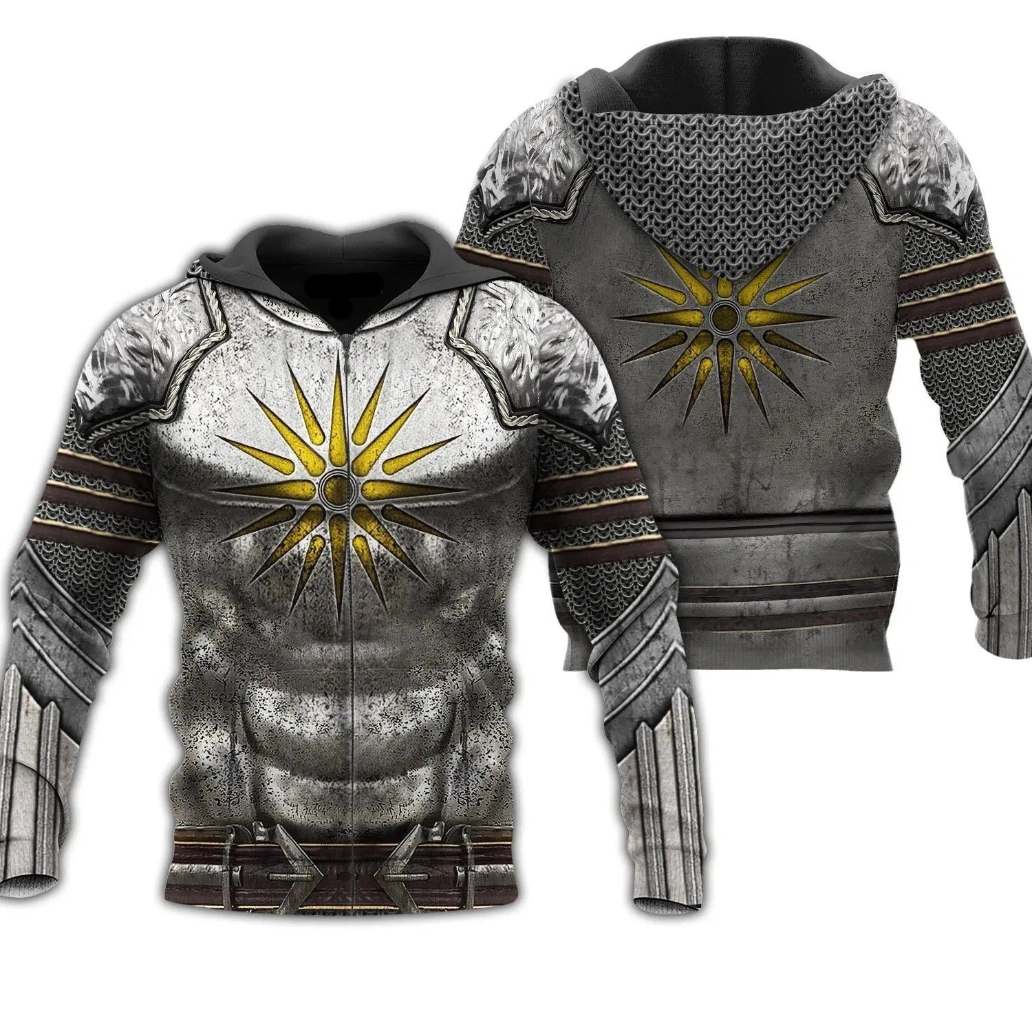 Macedonia Armor Hoodie T Shirt Sweatshirt For Men and Women NM220311-Apparel-NM-Zipped Hoodie-S-Vibe Cosy™