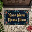 Kinda Hippie Kinda Hood Easy Clean Welcome DoorMat | Felt And Rubber | DO1205