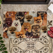 A Bunch Of Pomeranians Doormat
