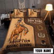 Personalized Name Rodeo Bedding Set To Be Bronc Riding