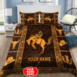 Personalized Name Rodeo Bedding Set Bucking Horse Ver 2