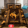Personalized Name Rodeo Bedding Set Bucking Horse Ver 2