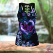 Beautiful Butterfly - Purple Ribbon Combo Tank + Legging JJ290401 - Amaze Style™-Apparel
