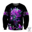 Butterfly Love Skull 3D all over printed for man and women QB05192003 - Amaze Style™-Apparel
