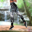 Black & White Dragon Tattoo Art Combo Tank + Legging HAC070503 - Amaze Style™-Apparel