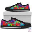 Colors skeleton skull low top shoes PL18032014 - Amaze Style™-