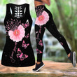 Tmarc Tee Breast Cancer-Never Give Up Combo Tank + Legging DQB