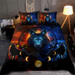 Tmarc Tee Awesome Fire And Ice Wolves Bedding Set