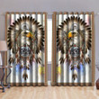 Tmarc Tee Beautiful Native American Eagle And Grey Wolves Dreamcatcher Curtains -MEI