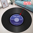 Tmarc Tee Customize Name Vinyl Record Circle Rug