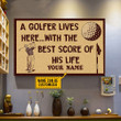 Juneteenth Tmarc Tee Personalized GOLF Poster Horizontal