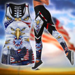 Tmarc Tee American 3D All Over Printed Legging + Hollow Tank