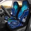 Tmarc Tee Aboriginal Art Flag Circle Dot Blue print car seat covers