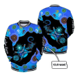 Tmarc Tee Custom name Aboriginal Naidoc Week Blue Turtle Lizard Baseball Jacket