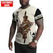 Tmarc Tee African Culture Personalize Name Black King Zulu Combo Tshirt And Boardshort ML