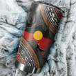Tmarc Tee Aboriginal dots Zip pattern Stainless Steel Tumbler Oz