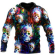 Tmarc Tee Colorful Skull Combo Hoodie + Sweatpant