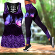 Tmarc Tee Butterfly Combo Legging + Hollow Tanktop