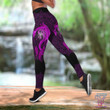 Mandala Purple Dragon Tattoo Art Combo Tank + Legging HAC070505 - Amaze Style™-Apparel