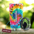 Tmarc Tee Butterfly Tie Dye Hippie Personalized Stainless Steel Tumbler