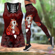 Love fox legging + hollow tank combo HAC020401 - Amaze Style™-Apparel