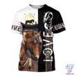 Love Horse 3D All over print for Men and Women shirt HR21 - Amaze Style™-Apparel