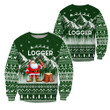 Logger Christmas Woodworking 3D Full Printing - Amaze Style™-Apparel