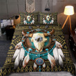Tmarc Tee Native American Bull Skull And Dreamcatcher Bedding Set HACS-MEI