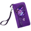 Tmarc Tee Customized Name Butterfly Printed Leather Wallet