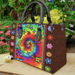 Tmarc Tee Butterfly Hippie Printed Leather Bag