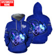 Tmarc Tee Custom Name Blue Butterfly Hoodie + Legging