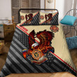 Tmarc Tee Firefighter US Eagle Bedding Set TQH