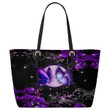 Tmarc Tee Butterfly Printed Leather Tote Bag