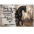 Tmarc Tee Love Horse Custom Name Poster Horizontal