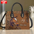 Tmarc Tee Customized Name Horse Printed Leather Handbag HN