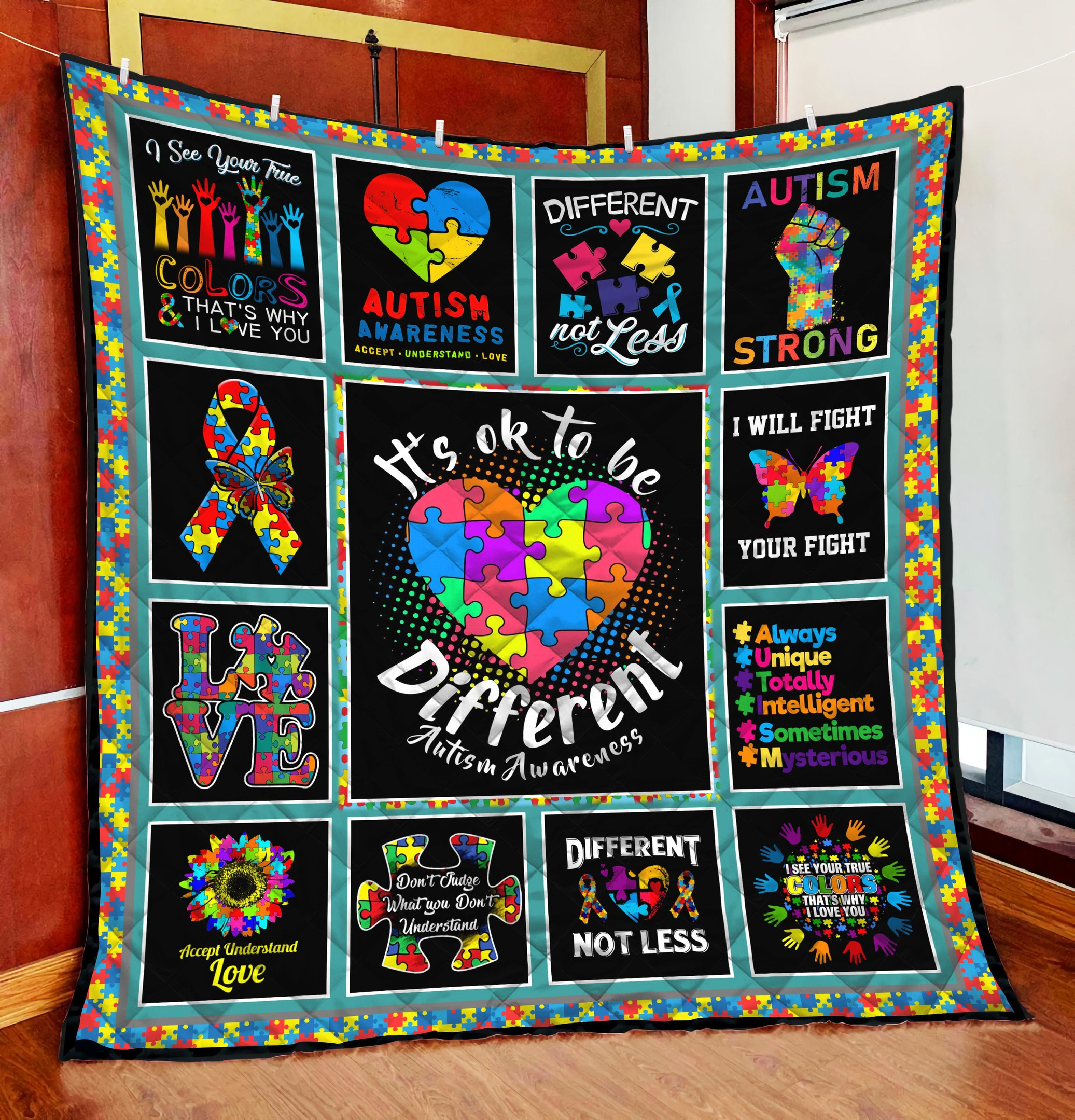 Tmarc Tee It's Ok To Be Diffirent Quilt LAM-LAM