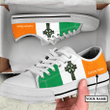 Tmarc Tee Irish St.Patrick cross low top shoes custom name