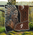 Tmarc Tee Native American D Full Printing Soft and Warm Quilt
