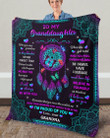 Tmarc Tee Mandala Dream Catcher Butterfly Granddaughter Gift - Fleece Blanket