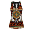 Tmarc Tee Native American Pattern Dream Catcher D Over Printed Combo Legging and Hollow Tank