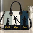 Tmarc Tee Faith Hope Love - Lovely Jesus Christ Leather Handbag