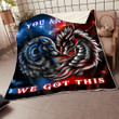 Tmarc Tee Dragon And Wolf You And Me We Got This All Over Printed Blanket
