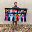 Tmarc Tee LGBT Proud Ally Gay Transgender LGBTQ PRIDE 2022 Printed Horizontal Flag