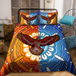 Tmarc Tee Eagle Aboriginal Indigenous Red And Blue Bedding Set